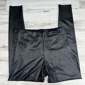 COMMANDO Control Top Faux stretch-leather leggings XL